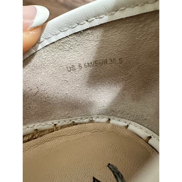 Via Spiga White Studded Slip On Sandals Size 5.5 M - Picture 8 of 8